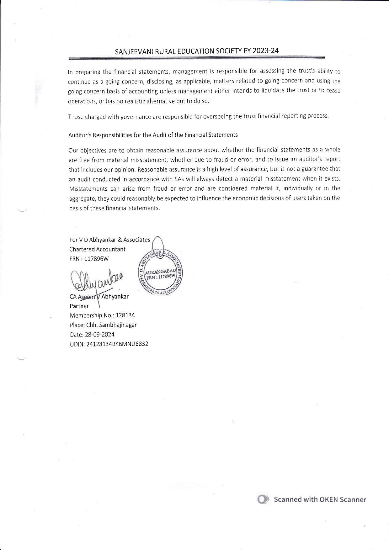 Audit Report 2023-24 Page 22