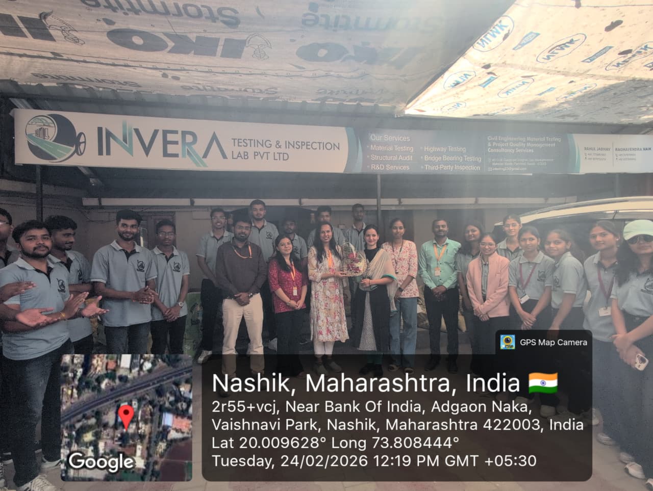 Industrial Site Visit Invera Testing and Inspection Lab Pvt.Ltd. Nashik
