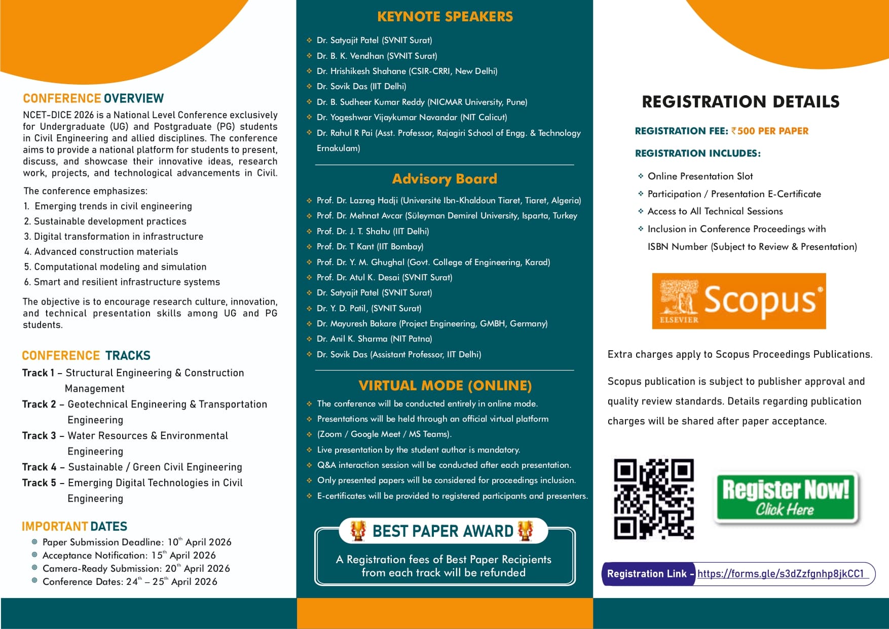 NCET-DICE 2026 | National Conference (UG/PG Students)