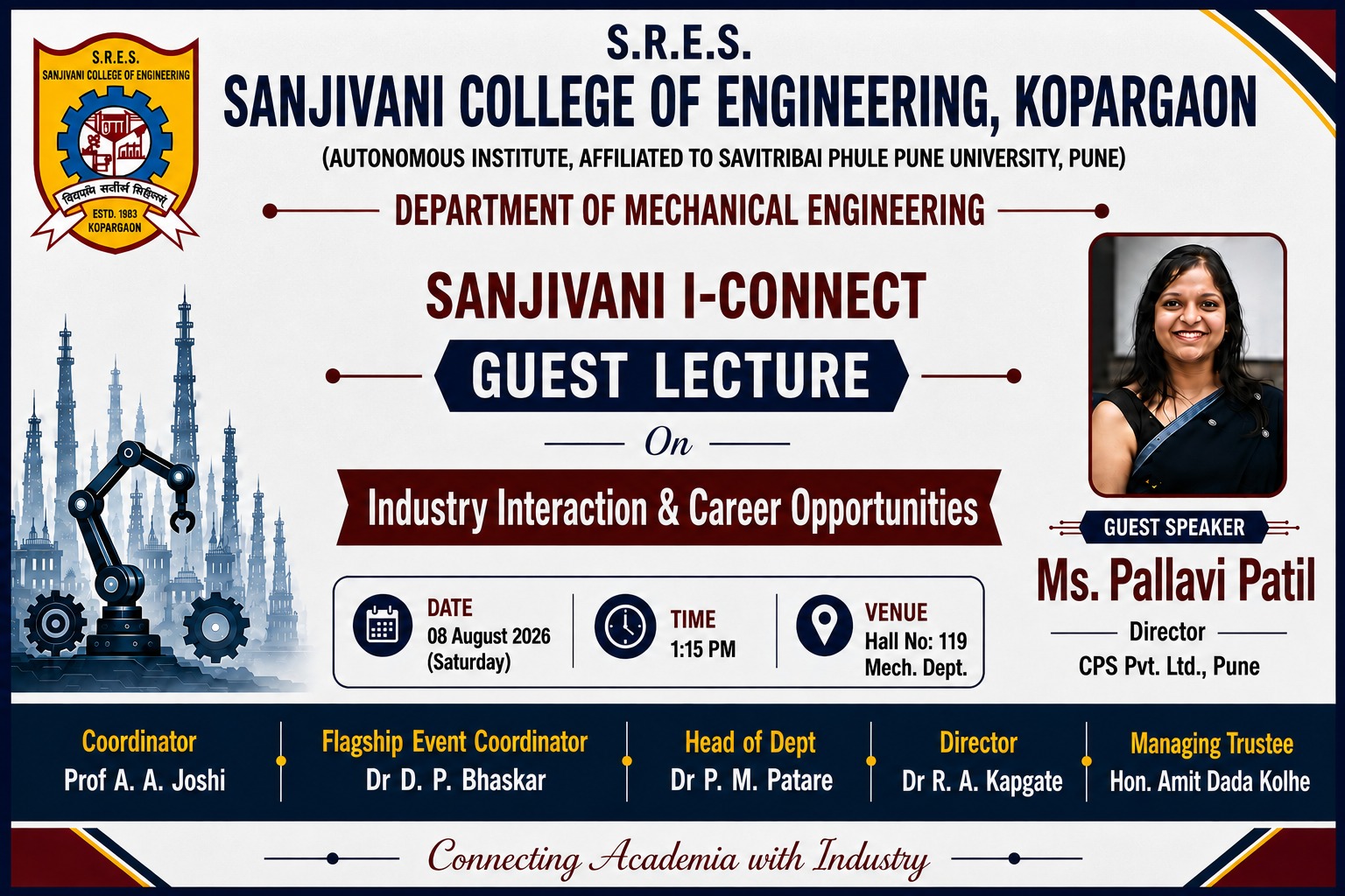 Guest Lecture on Industry Interaction and Career Opportunities